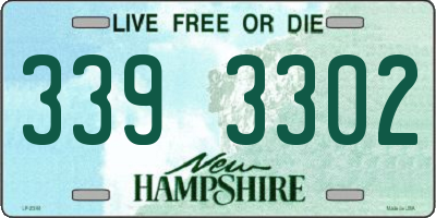 NH license plate 3393302