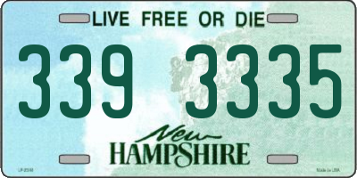 NH license plate 3393335