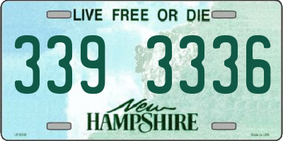 NH license plate 3393336