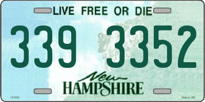 NH license plate 3393352