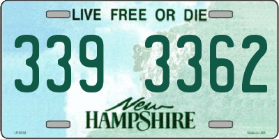 NH license plate 3393362