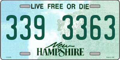 NH license plate 3393363