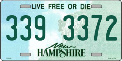 NH license plate 3393372