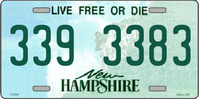 NH license plate 3393383
