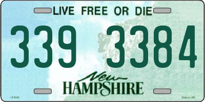 NH license plate 3393384