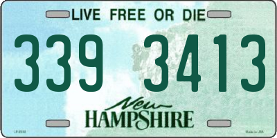 NH license plate 3393413