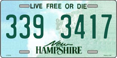NH license plate 3393417