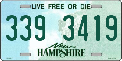 NH license plate 3393419