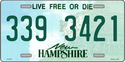 NH license plate 3393421