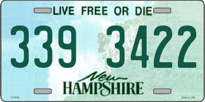NH license plate 3393422