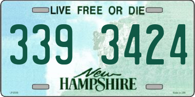 NH license plate 3393424
