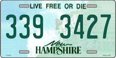 NH license plate 3393427
