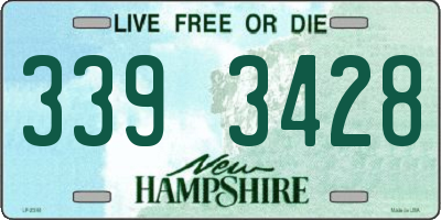 NH license plate 3393428