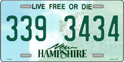 NH license plate 3393434