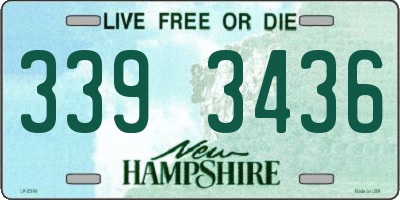 NH license plate 3393436
