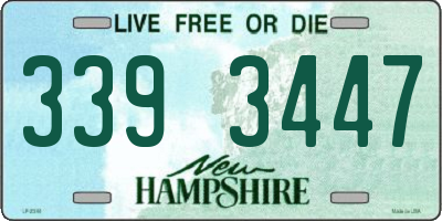 NH license plate 3393447