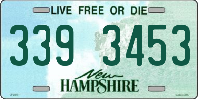 NH license plate 3393453
