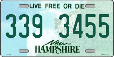 NH license plate 3393455