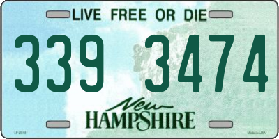 NH license plate 3393474