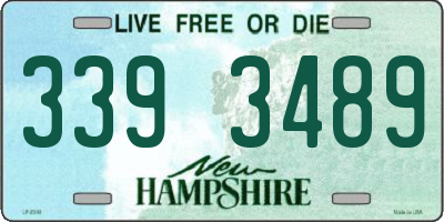 NH license plate 3393489