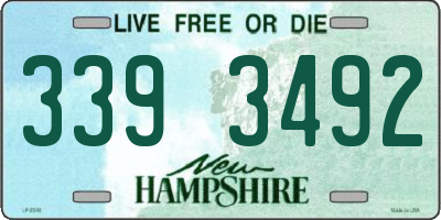 NH license plate 3393492