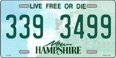NH license plate 3393499