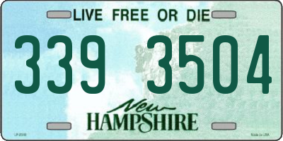 NH license plate 3393504