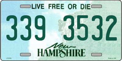 NH license plate 3393532