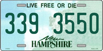 NH license plate 3393550