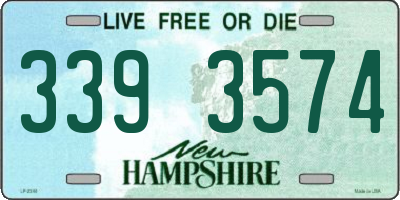 NH license plate 3393574