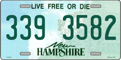 NH license plate 3393582