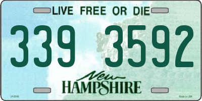 NH license plate 3393592