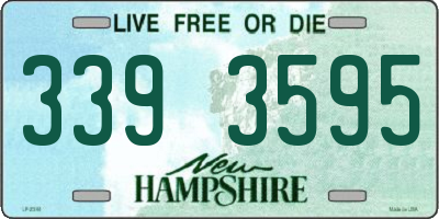 NH license plate 3393595