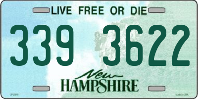 NH license plate 3393622