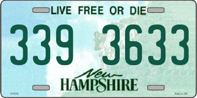 NH license plate 3393633