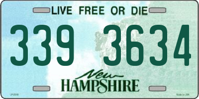 NH license plate 3393634
