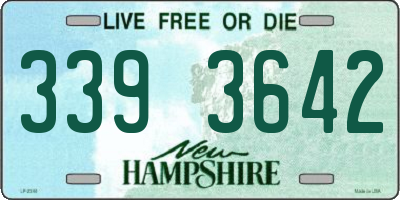 NH license plate 3393642
