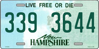 NH license plate 3393644