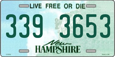 NH license plate 3393653