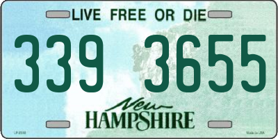 NH license plate 3393655