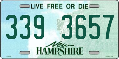 NH license plate 3393657
