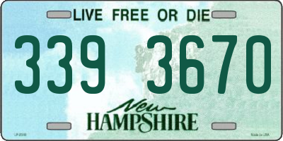 NH license plate 3393670