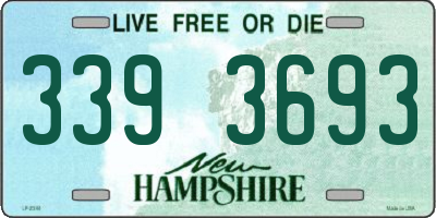 NH license plate 3393693