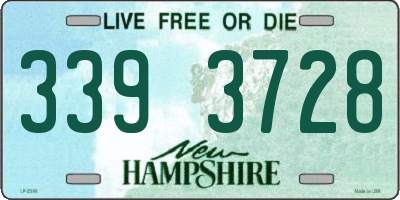 NH license plate 3393728
