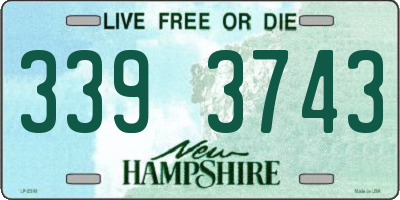 NH license plate 3393743