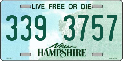 NH license plate 3393757