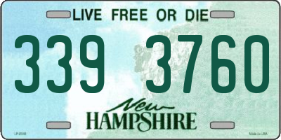 NH license plate 3393760