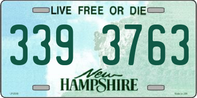 NH license plate 3393763