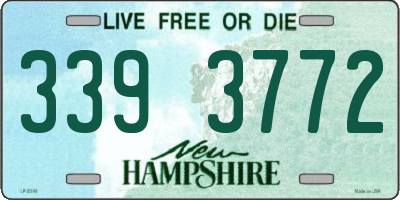 NH license plate 3393772