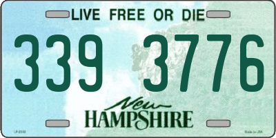 NH license plate 3393776
